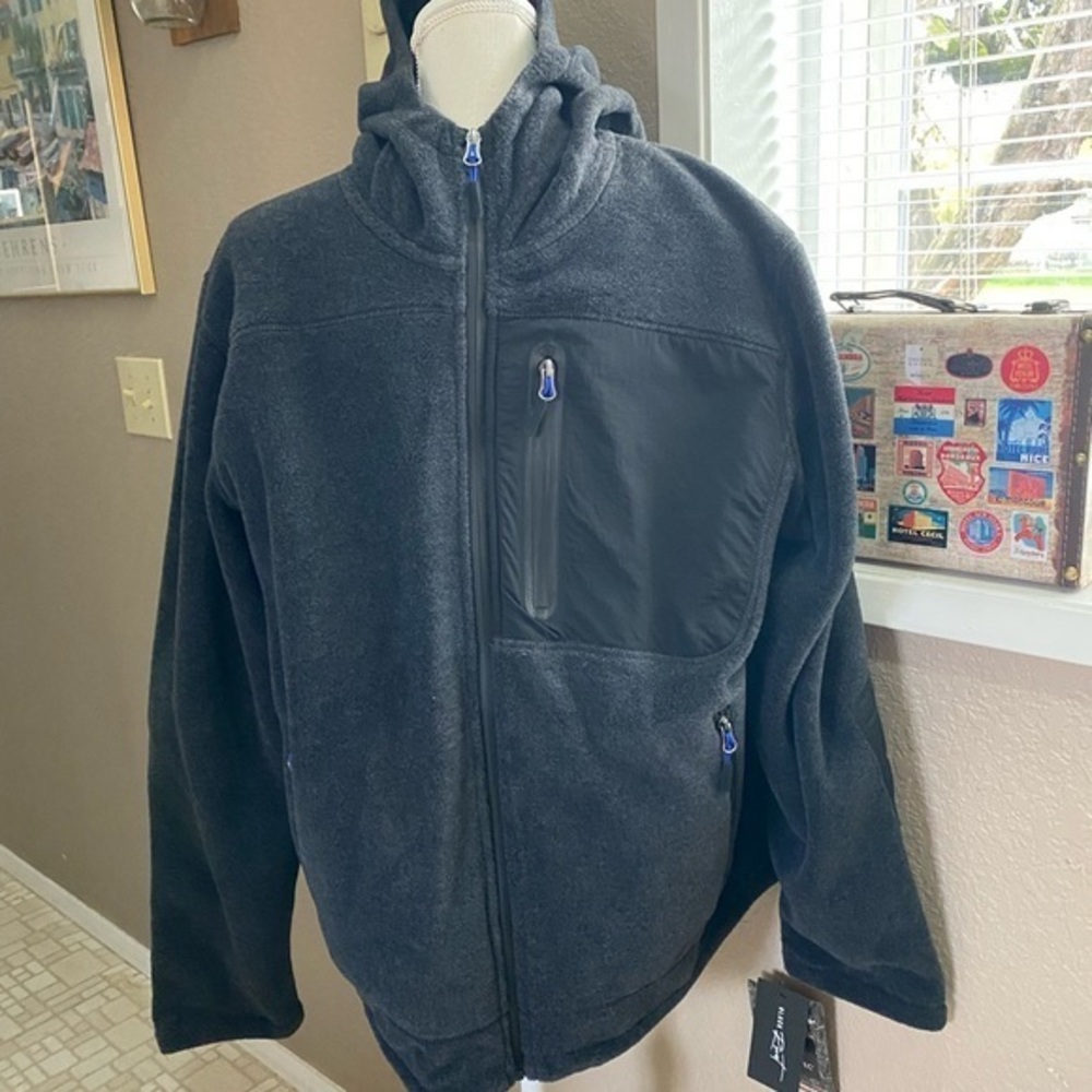 Black Rivet men’s black Polartec fleece jacket, Sz. XL
